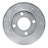 631-73003L Drilled/Slotted Brake Rotor [Silver], 1978-1985 Audi/Volkswagen, Position: Front Left - image 1