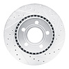 631-73004R Drilled/Slotted Brake Rotor [Silver], 1980-1986 Audi/Volkswagen, Position: Front Right - image 1