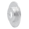 631-73006L Drilled/Slotted Brake Rotor [Silver], 1984-1995 Audi/Volkswagen, Position: Rear Left - image 2
