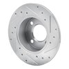 631-73007L Drilled/Slotted Brake Rotor [Silver], 1982-1998 Audi/Volkswagen, Position: Rear Left - image 4