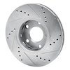 631-73008L Drilled/Slotted Brake Rotor [Silver], 1985-1991 Audi/Volkswagen, Position: Front Left - image 4