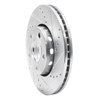 631-73008R Drilled/Slotted Brake Rotor [Silver], 1985-1991 Audi/Volkswagen, Position: Front Right - image 2