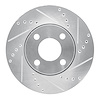 631-73010R Drilled/Slotted Brake Rotor [Silver], 1990-1998 Audi/Volkswagen, Position: Front Right - image 1