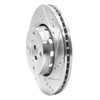 631-73010R Drilled/Slotted Brake Rotor [Silver], 1990-1998 Audi/Volkswagen, Position: Front Right - image 2