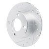 631-73012L Drilled/Slotted Brake Rotor [Silver], 1989-1991 Audi/Volkswagen, Position: Rear Left - image 2