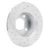 631-73012L Drilled/Slotted Brake Rotor [Silver], 1989-1991 Audi/Volkswagen, Position: Rear Left - image 4