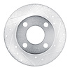 631-73012R Drilled/Slotted Brake Rotor [Silver], 1989-1991 Audi/Volkswagen, Position: Rear Right - image 1