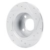 631-73012R Drilled/Slotted Brake Rotor [Silver], 1989-1991 Audi/Volkswagen, Position: Rear Right - image 4