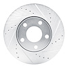 631-73014R Drilled/Slotted Brake Rotor [Silver], 1990-1997 Audi/Volkswagen, Position: Front Right - image 1