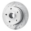631-73017L Drilled/Slotted Brake Rotor [Silver], 1996-2008 Audi/Volkswagen, Position: Rear Left - image 2