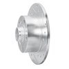 631-73017R Drilled/Slotted Brake Rotor [Silver], 1996-2008 Audi/Volkswagen, Position: Rear Right - image 2