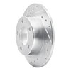 631-73018L Drilled/Slotted Brake Rotor [Silver], 1998-2001 Audi/Volkswagen, Position: Rear Left - image 2