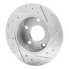 631-73021L Drilled/Slotted Brake Rotor [Silver], 1999-2002 Audi/Volkswagen, Position: Rear Left - image 4