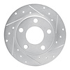 631-73021R Drilled/Slotted Brake Rotor [Silver], 1999-2002 Audi/Volkswagen, Position: Rear Right - image 1