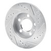 631-73025L Drilled/Slotted Brake Rotor [Silver], 2001-2006 Audi/Volkswagen, Position: Rear Left - image 4