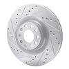 631-73026L Drilled/Slotted Brake Rotor [Silver], 2001-2003 Audi/Volkswagen, Position: Front Left - image 2