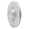 631-73026R Drilled/Slotted Brake Rotor [Silver], 2001-2003 Audi/Volkswagen, Position: Front Right - image 2
