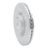 631-73031R Drilled/Slotted Brake Rotor [Silver], 2004-2009 Audi/Volkswagen, Position: Front Right - image 2