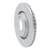 631-73032R Drilled/Slotted Brake Rotor [Silver], 2004-2009 Audi/Volkswagen, Position: Rear Right - image 2