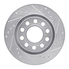 631-73033R Drilled/Slotted Brake Rotor [Silver], 2004-2005 Audi/Volkswagen, Position: Rear Right - image 1