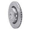 631-73033R Drilled/Slotted Brake Rotor [Silver], 2004-2005 Audi/Volkswagen, Position: Rear Right - image 2