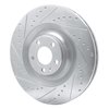631-73035L Drilled/Slotted Brake Rotor [Silver], 2005-2010 Audi/Volkswagen, Position: Front Left - image 3