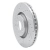 631-73036L Drilled/Slotted Brake Rotor [Silver], 1998-2009 Audi/Volkswagen, Position: Front Left - image 2