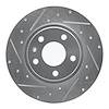 631-73037L Drilled/Slotted Brake Rotor [Silver], 2000-2009 Audi/Volkswagen, Position: Rear Left - image 1
