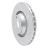 631-73038R Drilled/Slotted Brake Rotor [Silver], 2005-2011 Audi/Volkswagen, Position: Front Right - image 2