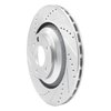 631-73039L Drilled/Slotted Brake Rotor [Silver], 2005-2011 Audi/Volkswagen, Position: Rear Left - image 2