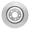 631-73039R Drilled/Slotted Brake Rotor [Silver], 2005-2011 Audi/Volkswagen, Position: Rear Right - image 1