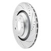 631-73039R Drilled/Slotted Brake Rotor [Silver], 2005-2011 Audi/Volkswagen, Position: Rear Right - image 2