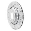 631-73040L Drilled/Slotted Brake Rotor [Silver], 2004-2010 Audi/Volkswagen, Position: Rear Left - image 2