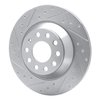 631-73042L Drilled/Slotted Brake Rotor [Silver], 2005-2011 Audi/Volkswagen, Position: Rear Left - image 2
