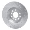 631-73042L Drilled/Slotted Brake Rotor [Silver], 2005-2011 Audi/Volkswagen, Position: Rear Left - image 4