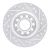 631-73042R Drilled/Slotted Brake Rotor [Silver], 2005-2011 Audi/Volkswagen, Position: Rear Right - image 1