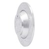 631-73042R Drilled/Slotted Brake Rotor [Silver], 2005-2011 Audi/Volkswagen, Position: Rear Right - image 2