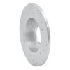 631-73043L Drilled/Slotted Brake Rotor [Silver], 2002-2006 Audi/Volkswagen, Position: Rear Left - image 4
