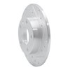631-73043R Drilled/Slotted Brake Rotor [Silver], 2002-2006 Audi/Volkswagen, Position: Rear Right - image 2