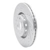 631-73044L Drilled/Slotted Brake Rotor [Silver], 1997-2006 Audi/Volkswagen, Position: Front Left - image 2