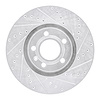 631-73044R Drilled/Slotted Brake Rotor [Silver], 1997-2006 Audi/Volkswagen, Position: Front Right - image 1
