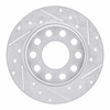 631-73045R Drilled/Slotted Brake Rotor [Silver], 2000-2008 Audi/Volkswagen, Position: Rear Right - image 1