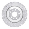 631-73046R Drilled/Slotted Brake Rotor [Silver], 2004-2018 Multiple Makes/Models, Position: Rear Right - image 1