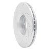 631-73047R Drilled/Slotted Brake Rotor [Silver], 2005-2011 Audi/Volkswagen, Position: Front Right - image 4
