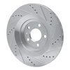 631-73051L Drilled/Slotted Brake Rotor [Silver], 2007-2011 Audi/Volkswagen, Position: Rear Left - image 4