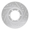 631-73051R Drilled/Slotted Brake Rotor [Silver], 2007-2011 Audi/Volkswagen, Position: Rear Right - image 1