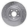 631-73066L Drilled/Slotted Brake Rotor [Silver], Fits Select Multiple Makes/Models, Position: Rear Left - image 1