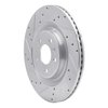 631-73066L Drilled/Slotted Brake Rotor [Silver], Fits Select Multiple Makes/Models, Position: Rear Left - image 2