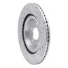 631-73066L Drilled/Slotted Brake Rotor [Silver], Fits Select Multiple Makes/Models, Position: Rear Left - image 4
