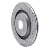 631-73066R Drilled/Slotted Brake Rotor [Silver], Fits Select Multiple Makes/Models, Position: Rear Right - image 2